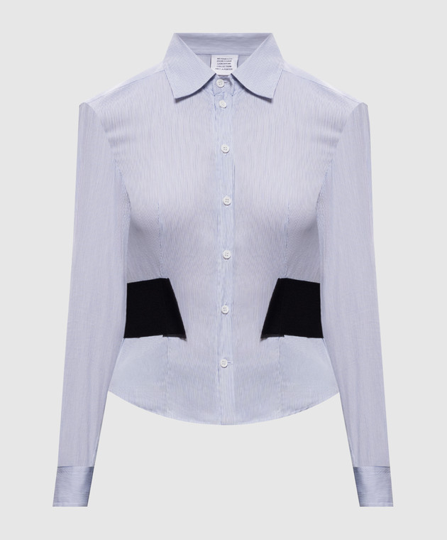 Vetements Голубая рубашка в полоску WH27SH041ST