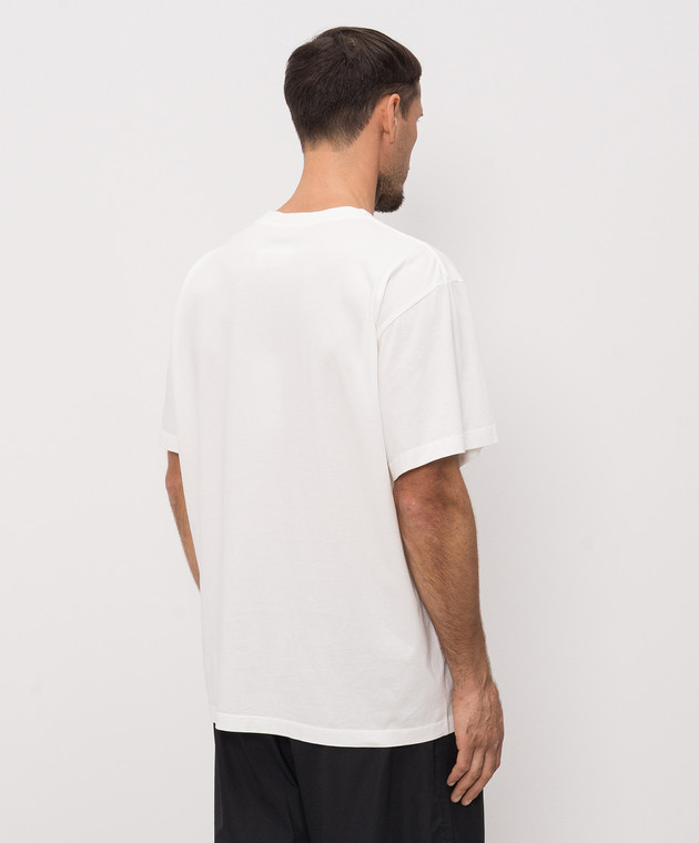 Maison Margiela MM6 Біла футболка з нашивкою SH0GC0071M20258 зображення 4