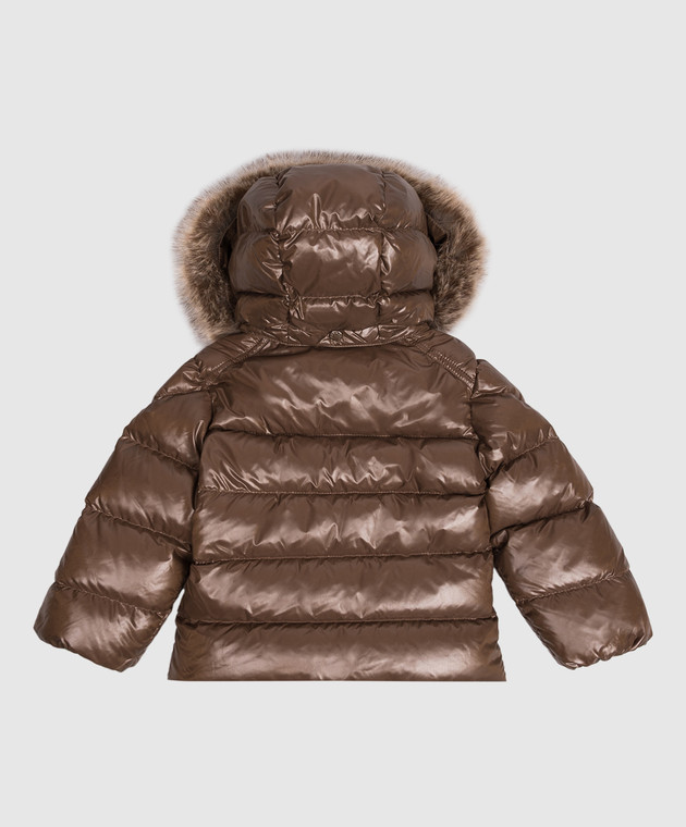 Moncler ENFANT Дитячий коричневий пуховик K2F L29511A00024597Z8 зображення 2