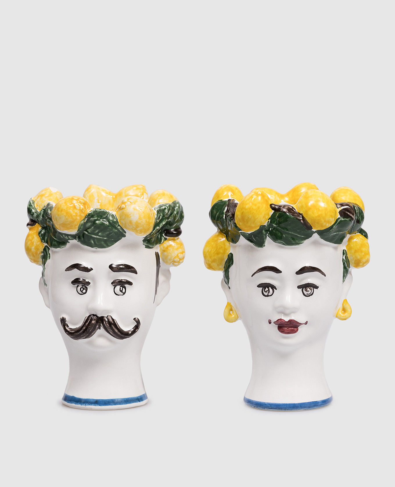 

Набор декоративных керамических ваз Sicily, Белый, Декор