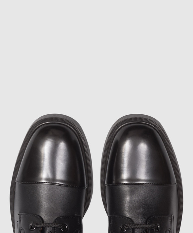 Valentino Черные кожаные ботинки 9W2S0QA2KIU изображение 4