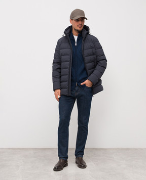 Cashmere&Whiskey Синій кардиган з вовни мериноса CH08