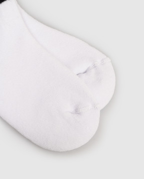 Dolce&Gabbana Дитячі білі утеплені шкарпетки з логотипом LBKAC5JBCAC