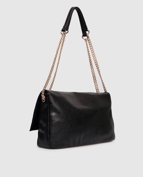 Twinset Чорна сумка з логотипом 252TD8120