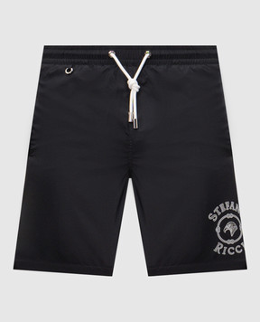 Stefano Ricci Чорний шорти для плавання M6B6200040DFC001