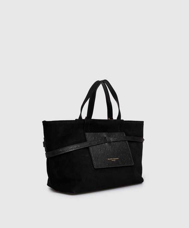 Gianni Chiarini Чорна замшева сумка-тоут Belty BS12695CMSTEMU зображення 3