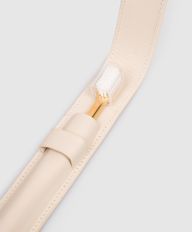 Aurezzi зубная щетка Saffiano в кожаном футляре KIT007 изображение 3