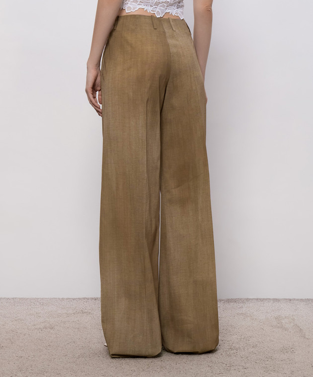 Ermanno Scervino Коричневые брюки D486P716RWK изображение 4