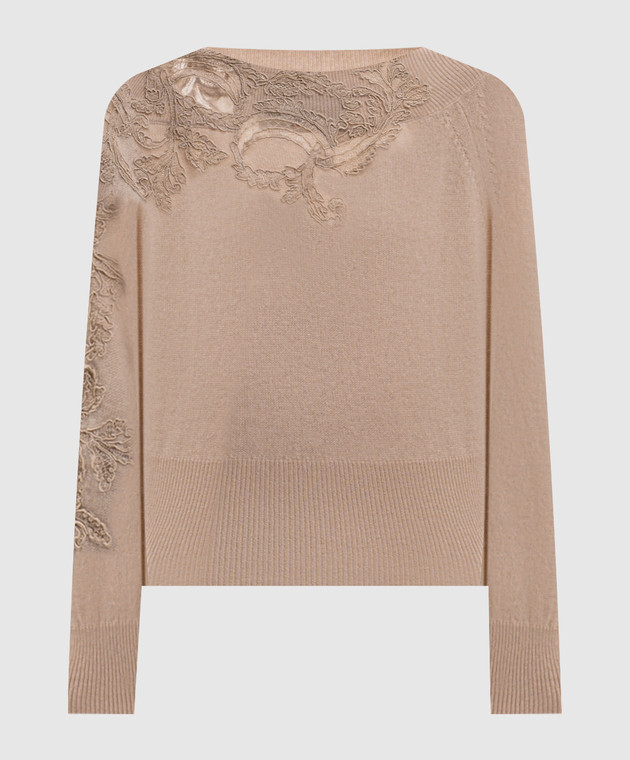 Ermanno Scervino Бежевый джемпер из кашемира D495M302APPYU