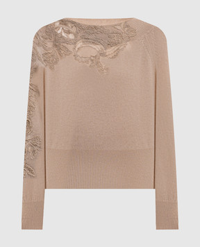 Ermanno Scervino Бежевий джемпер з кашеміру D495M302APPYU