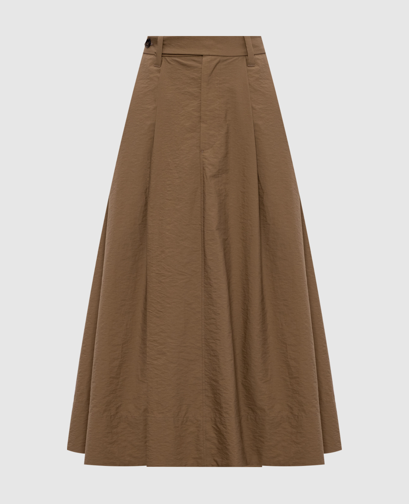 Коричневая юбка с цепочкой