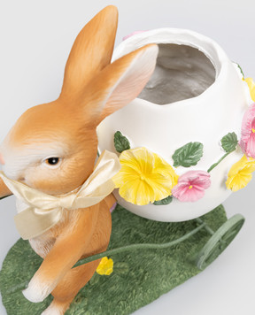 Palais Royal Декоративна великодня ваза Кролик з візком 38488