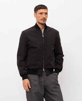 Brunello Cucinelli Черный бомбер MM4796564