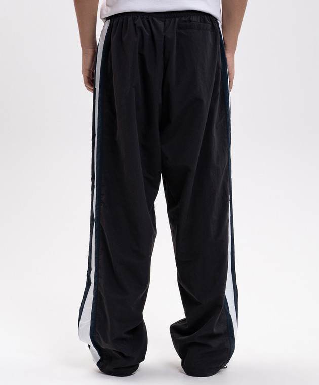 Vetements Черные спортивные брюки с вышивкой логотипа MH27TP108B изображение 4