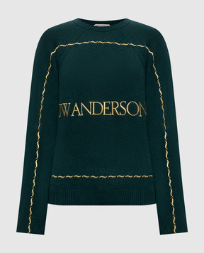 JW Anderson Зеленый свитер с шерстью KW1625YN0471