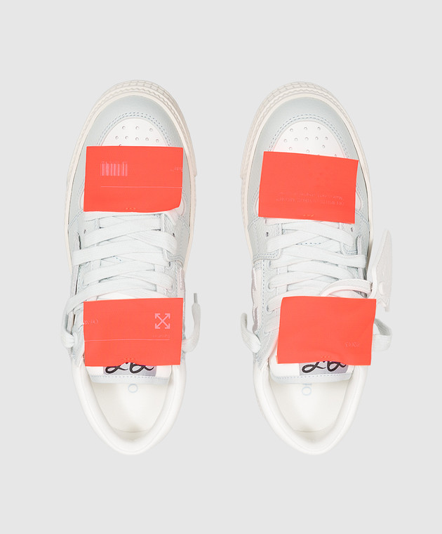 Off-White Голубые комбинированные кроссовки 3.0 OF05760455 изображение 4