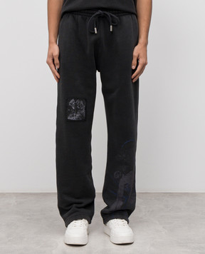Off-White Серые спортивные штаны Faded Painting 44MCH05AF5F004