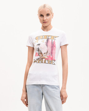 Off-White Біла футболка Allover Frame 29A00304T