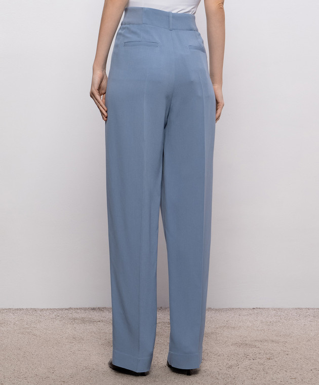 Victoria Beckham Блакитні штани 1326WTR007361A зображення 3