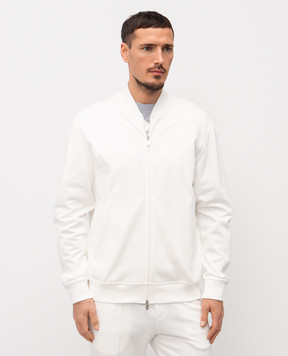 Brunello Cucinelli Біла спортивна куртка MW8639072G