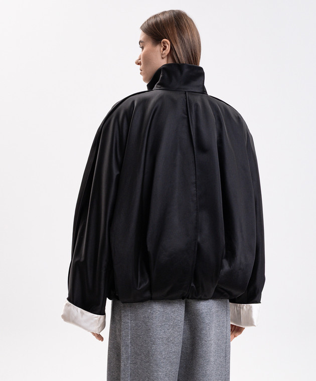 Carven Чорна куртка з шовком 6262K21025 зображення 4