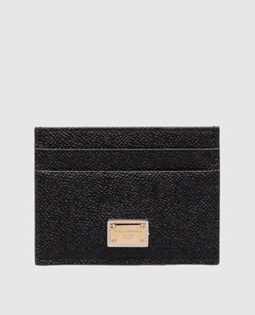 Dolce&Gabbana Черный кожаный картхолдер Dauphine BI0330A1001