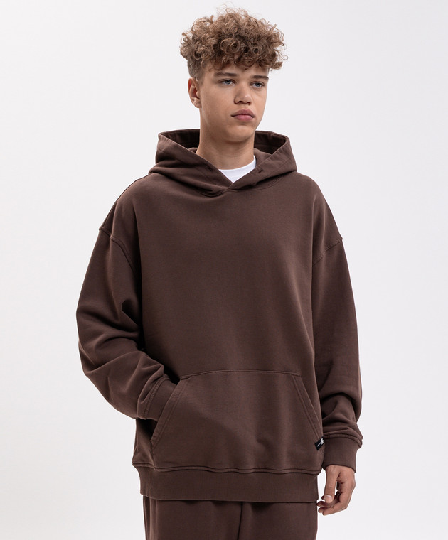 Palm Angels Коричневые худи PAMBB003FL005 изображение 3