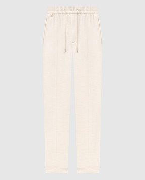 Stefano Ricci Бежеві штани з вовни M1T6100160MA0033