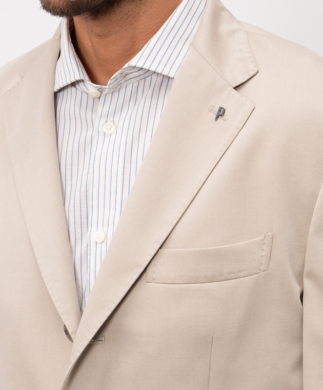 Peserico Бежевий піджак з вовною R5100908274 зображення 5