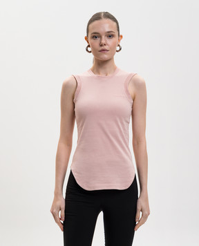 The Attico Рожевий топ з вишивкою логотипа 260WCN00003JJJ025AA