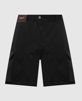 JW Anderson Чорні джинсові шорти-карго з патчем логотипа SR0129PG1933