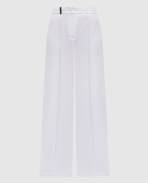 Peserico Белые брюки с льном A0433501926