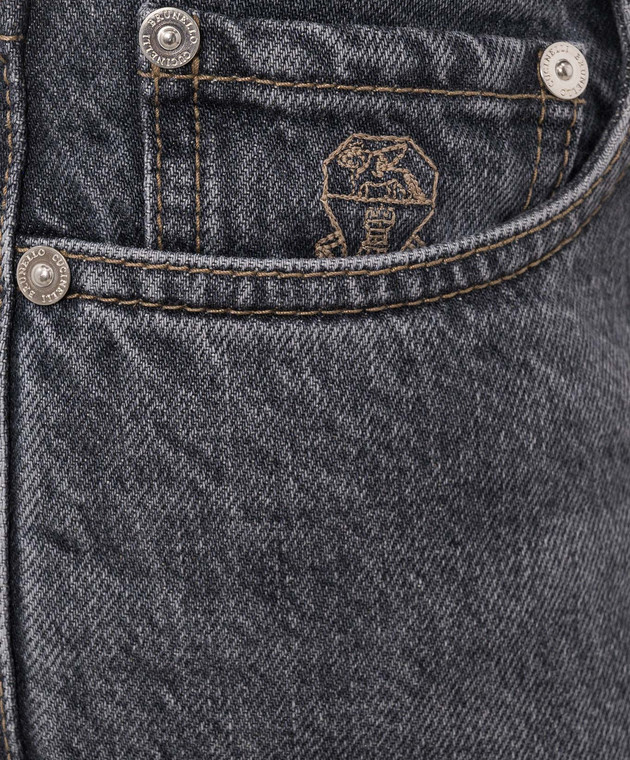 Brunello Cucinelli Сині джинси з ефектом потертості M229PO2090 зображення 5