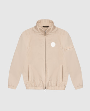 Stefano Ricci Дитяча бежева вітровка з нашивкою емблеми Y6J4100010PL001HSACJ6
