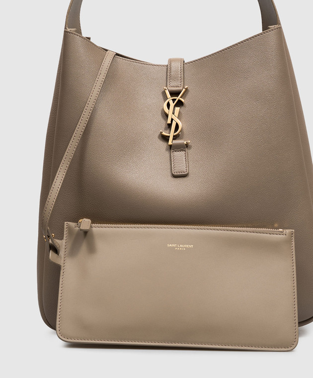 Saint Laurent Бежева шкіряна сумка LE 5À7 850545AAAUQ зображення 4