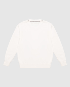 Maison Margiela MM6 Дитячий джемпер кольору айворі з вовною M61025MM06Q
