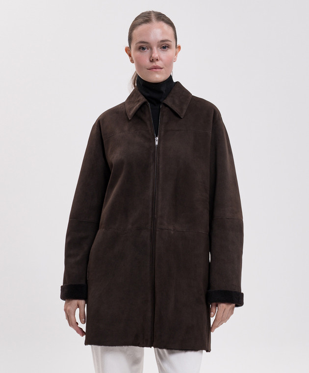 The Row Коричневая дубленка Dakara R001139L620 изображение 3