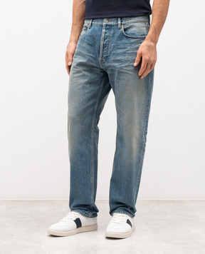 Saint Laurent Блакитні джинси MICK з ефектом потертості 816412Y11CA