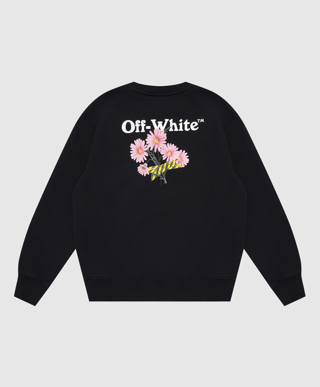 Off-White Дитячий чорний світшот Daisy 44GBA001S26F003 зображення 2
