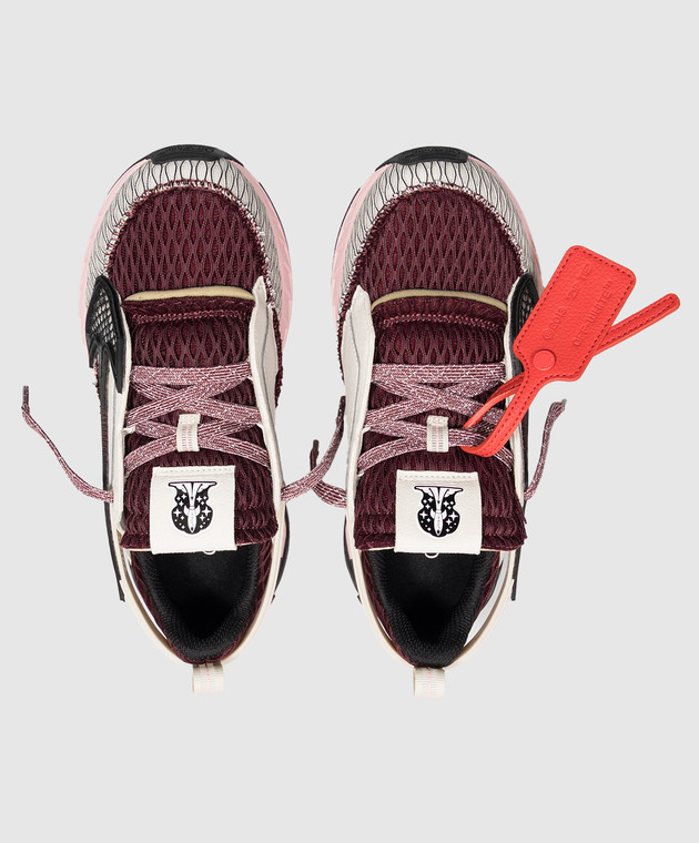 Off-White Бордовые кроссовки Space Memo OF05805655 изображение 4