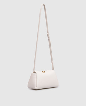 Ami Paris Біла шкіряна сумка Carrousel ULL729AL0103