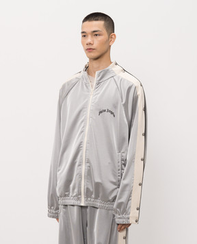 Palm Angels Серая спортивная куртка с принтом логотипа PMBD08MS26FAB002
