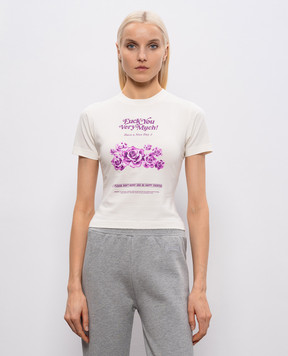 Vetements Белая футболка Fuck You Very Much WE76TR562V