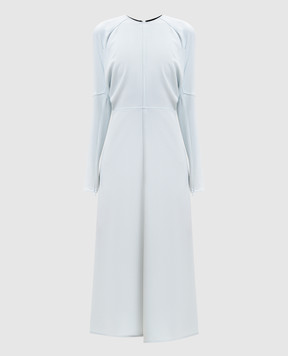 Victoria Beckham Блакитна сукня міді Dolman 1126WDR005231A