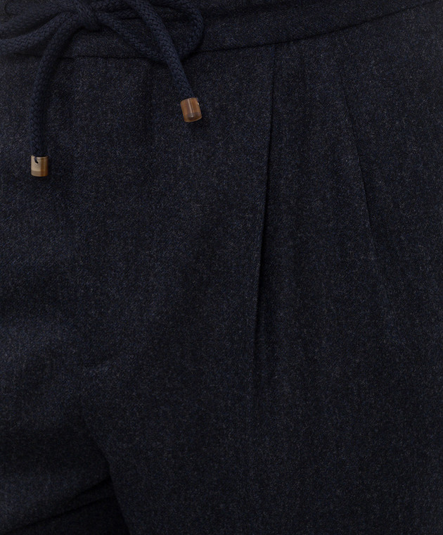 Brunello Cucinelli Сині штани з вовни M038PE1710 зображення 5