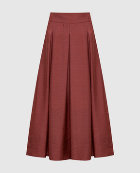 Peserico Червона спідниця міді з ланцюжком A0503701939