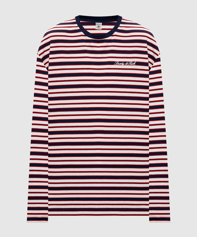 Sporty & Rich Белый лонгслив в полоску TO12485326ST74