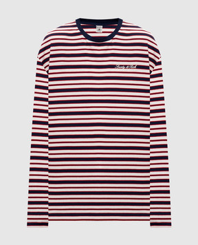 Sporty & Rich Белый лонгслив в полоску TO12485326ST74