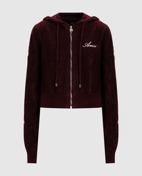 AMIRI Бордовая спортивная куртка с принтом AWTOKN1014