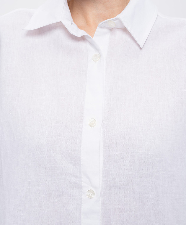 Woolrich Біла сорочка з льоном CFWWSI2013FRUT5295 зображення 5